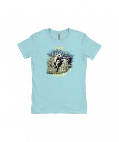 David Gilmour Ladies' Boyfriend T-Shirt | Yes I Have Ghosts Shirt $8.48 Shirts