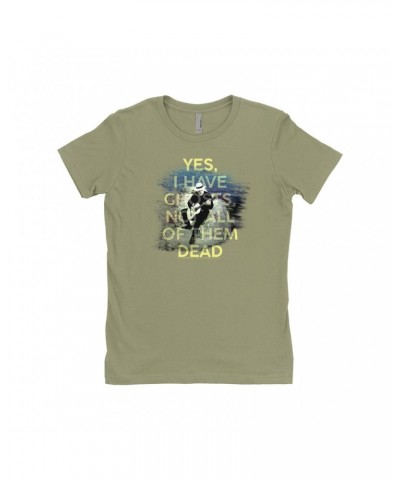 David Gilmour Ladies' Boyfriend T-Shirt | Yes I Have Ghosts Shirt $8.48 Shirts