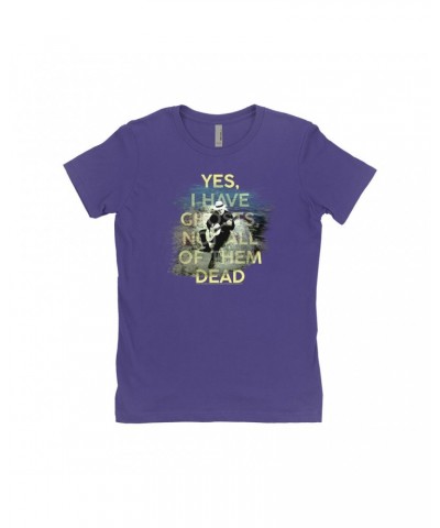 David Gilmour Ladies' Boyfriend T-Shirt | Yes I Have Ghosts Shirt $8.48 Shirts