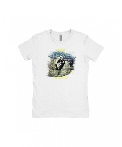 David Gilmour Ladies' Boyfriend T-Shirt | Yes I Have Ghosts Shirt $8.48 Shirts