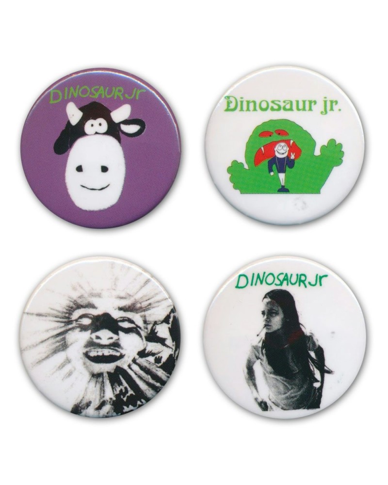 Dinosaur Jr. 4 Button Pack $2.25 Accessories