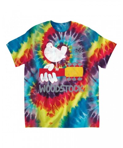 Woodstock T-Shirt | 3 Days Of Peace And Music Logo Tie Dye Shirt $9.70 Shirts