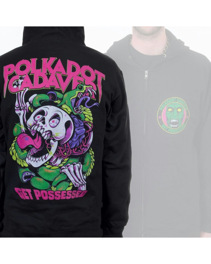 Polkadot Cadaver "Snake" Zip Hoodie $15.30 Sweatshirts