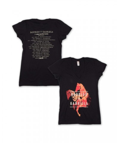 Rodrigo y Gabriela Women's Fall 2014 Tour T-Shirt $9.25 Shirts