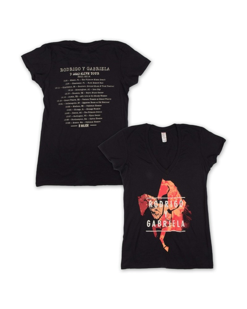 Rodrigo y Gabriela Women's Fall 2014 Tour T-Shirt $9.25 Shirts