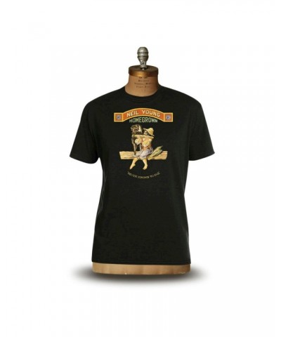 Neil Young Soft Organic Men's Homegrown Black Tee Shirt $12.82 Shirts