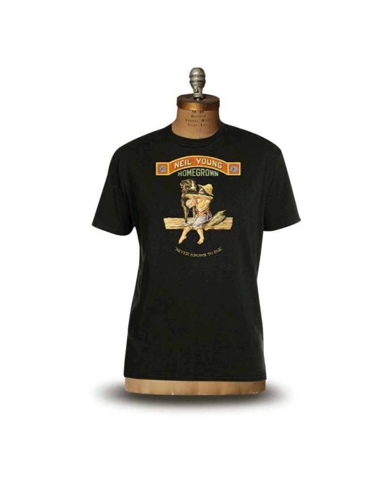 Neil Young Soft Organic Men's Homegrown Black Tee Shirt $12.82 Shirts