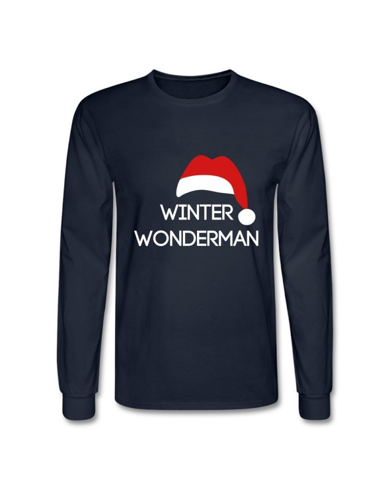 Michelle Sarasin Winter Wonderman | Men's Shirt $13.76 Shirts