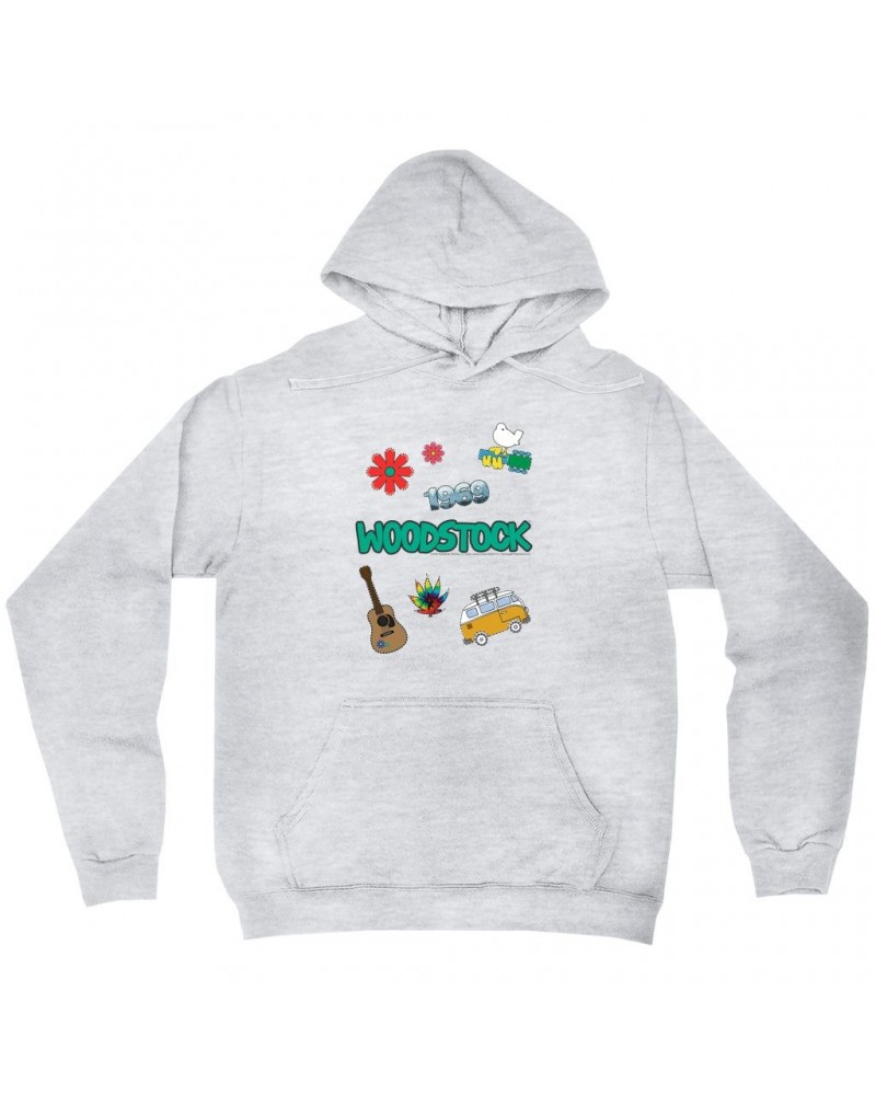 Woodstock Hoodie | Patches Design Hoodie $19.18 Sweatshirts