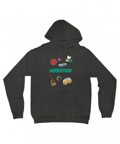 Woodstock Hoodie | Patches Design Hoodie $19.18 Sweatshirts