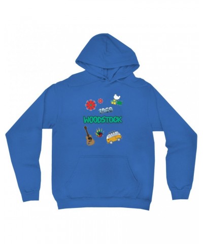 Woodstock Hoodie | Patches Design Hoodie $19.18 Sweatshirts