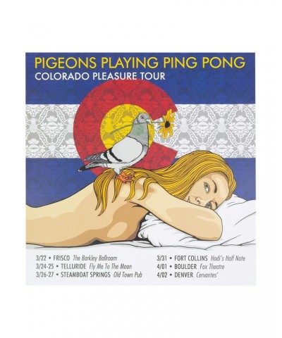 Pigeons Playing Ping Pong Colorado Pleasure Tour Poster $3.10 Decor