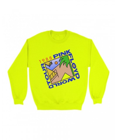 Pink Floyd Bright Colored Sweatshirt | '88 World Tour Sweatshirt $13.63 Sweatshirts