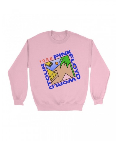 Pink Floyd Bright Colored Sweatshirt | '88 World Tour Sweatshirt $13.63 Sweatshirts