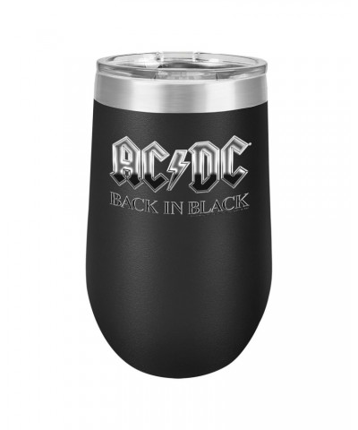 AC/DC Back In Black Polar Camel Stemless Wine Glass $16.00 Drinkware