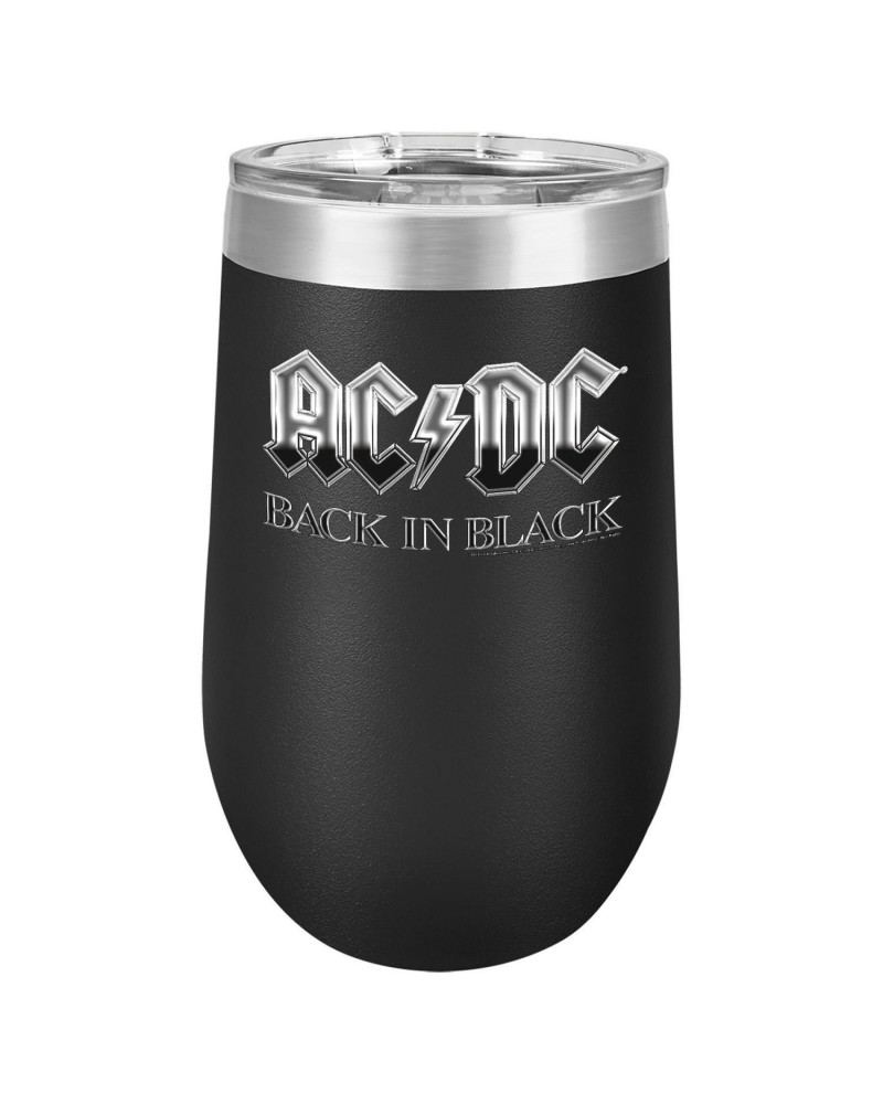 AC/DC Back In Black Polar Camel Stemless Wine Glass $16.00 Drinkware