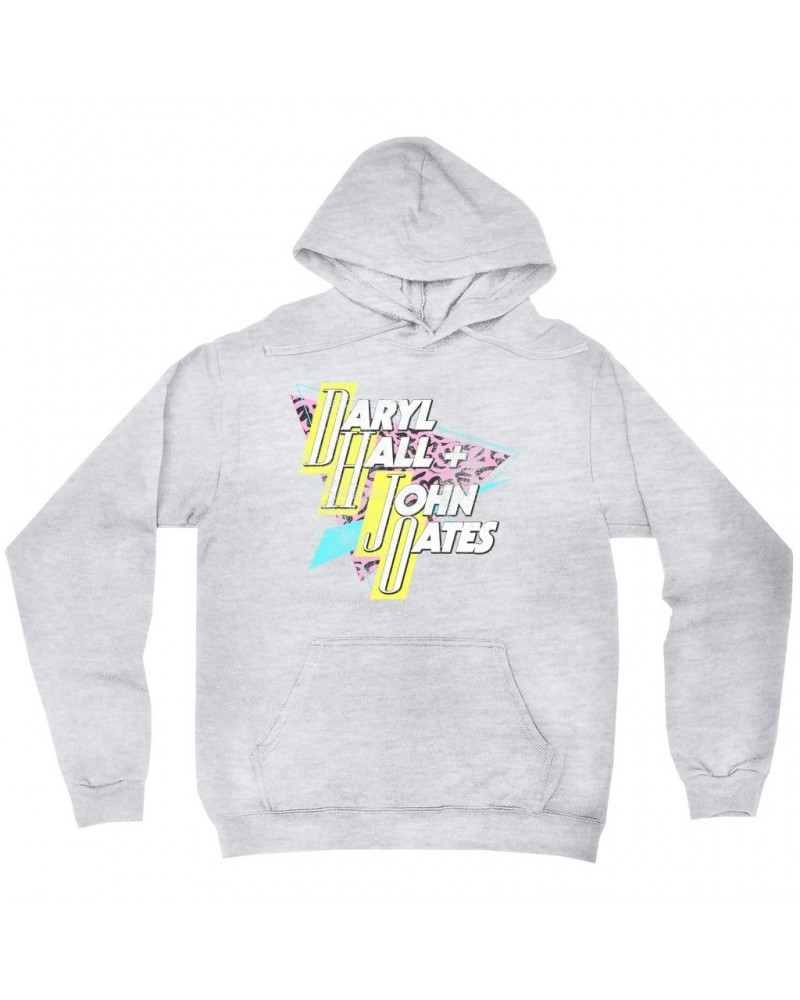 Daryl Hall & John Oates Hoodie | Retro Triangle Logo Distressed Hoodie $17.98 Sweatshirts