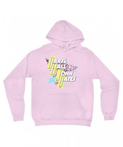 Daryl Hall & John Oates Hoodie | Retro Triangle Logo Distressed Hoodie $17.98 Sweatshirts