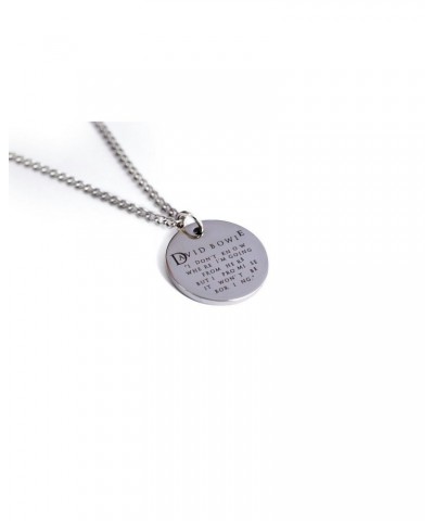 David Bowie "I Don't Know Where I'm Going From Here" Quote Necklace $7.02 Accessories