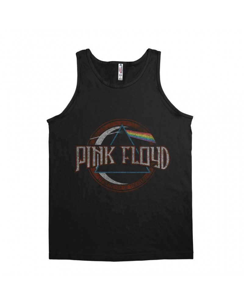 Pink Floyd Unisex Tank Top | Dark Side Of The Moon Design Distressed Shirt $7.73 Shirts