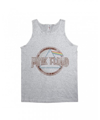 Pink Floyd Unisex Tank Top | Dark Side Of The Moon Design Distressed Shirt $7.73 Shirts