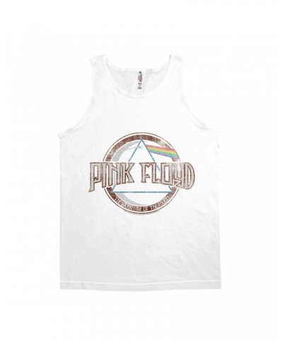 Pink Floyd Unisex Tank Top | Dark Side Of The Moon Design Distressed Shirt $7.73 Shirts