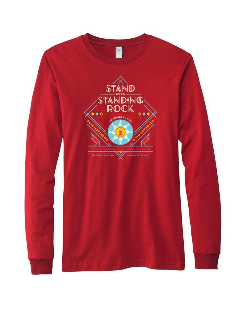 Dave Matthews Band & Tim Reynolds Stand With Standing Rock LS Event T-shirt $11.55 Shirts