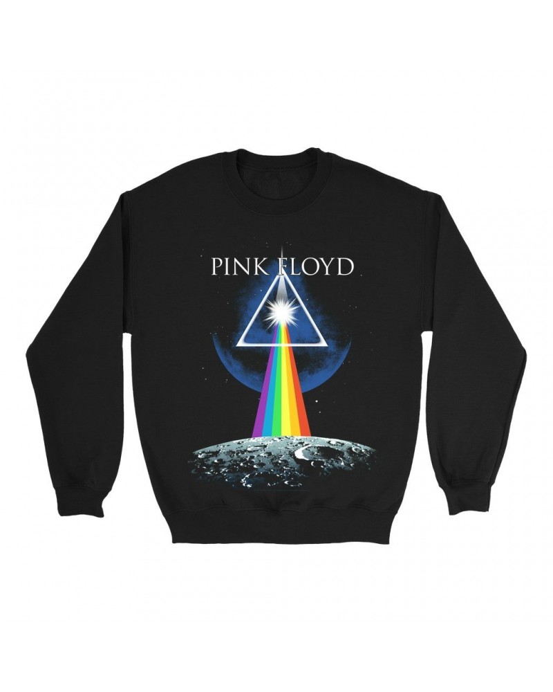 Pink Floyd Sweatshirt | Dark Side Of The Moon Universe Image Sweatshirt $11.53 Sweatshirts