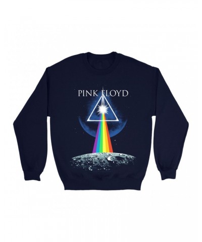 Pink Floyd Sweatshirt | Dark Side Of The Moon Universe Image Sweatshirt $11.53 Sweatshirts