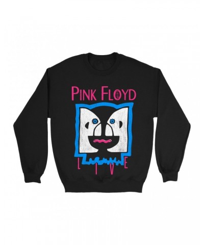 Pink Floyd Sweatshirt | Division Bell LIVE Distressed Sweatshirt $15.38 Sweatshirts