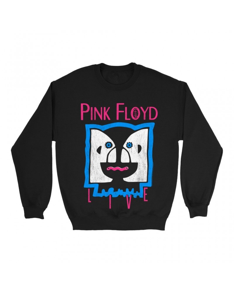 Pink Floyd Sweatshirt | Division Bell LIVE Distressed Sweatshirt $15.38 Sweatshirts