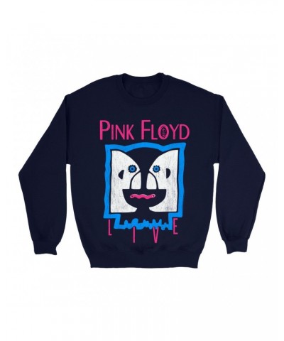 Pink Floyd Sweatshirt | Division Bell LIVE Distressed Sweatshirt $15.38 Sweatshirts