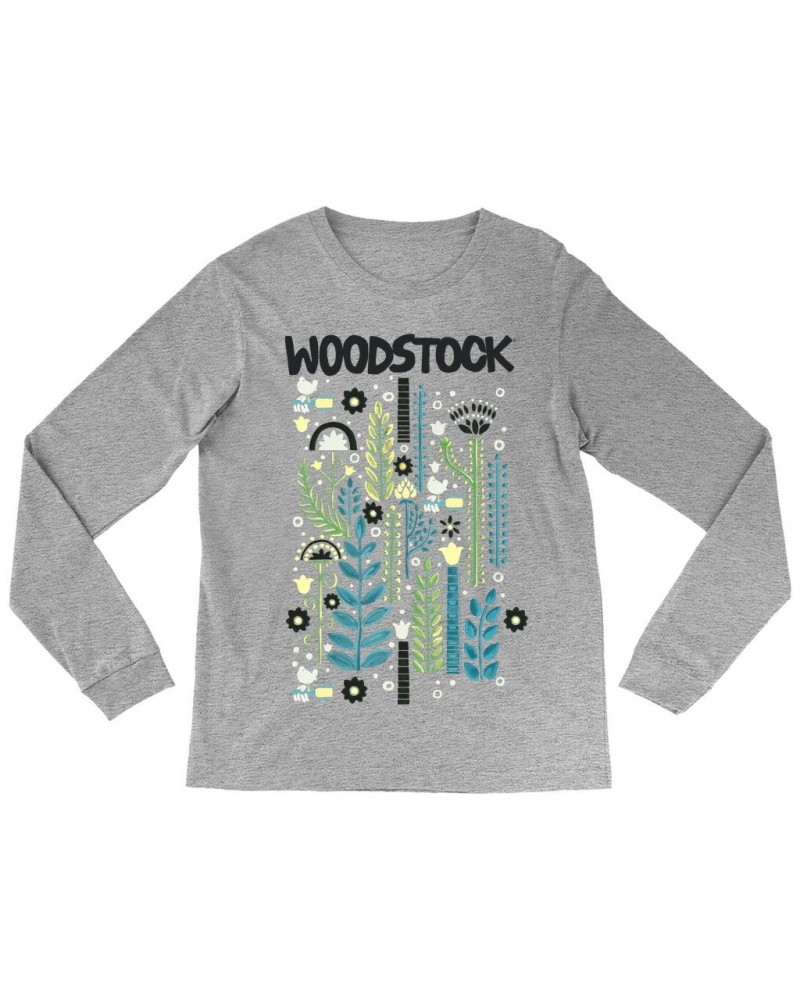 Woodstock Long Sleeve Shirt | Floral Folk Pattern Shirt $10.48 Shirts