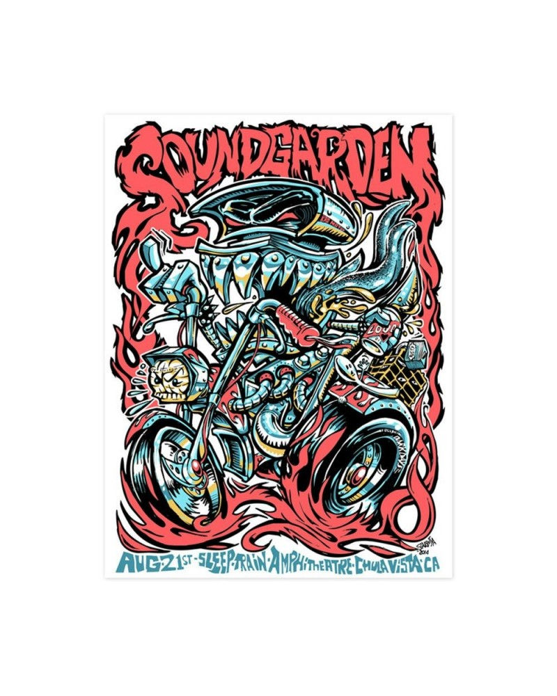 Soundgarden August 21st 2014 Chula Vista Event Poster $11.50 Decor