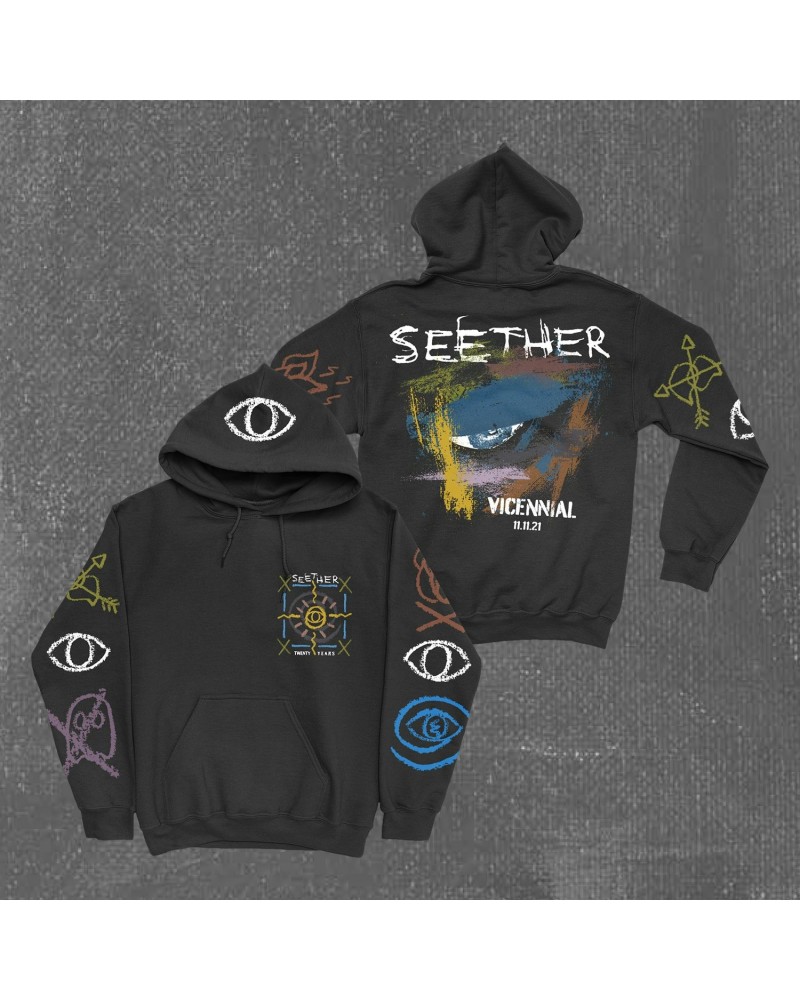 Seether Twenty Years Hoodie $28.20 Sweatshirts